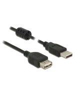 Delock USB2 Verlängerungscable A-A, 1m, USB-A Verlängerung, black 