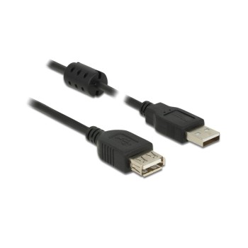 Delock USB2 Verlängerungskabel A-A, 1.5m, USB-A Verlängerung, schwarz Delock USB2 Verlängerungskabel A-A, 1.5m, USB-A Verlängerung, schwarz