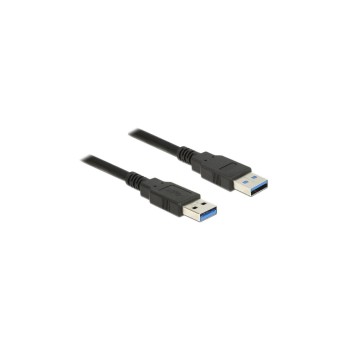USB3.0 Kabel, A-Stecker zu A-Stecker, 2m, Schwarz
