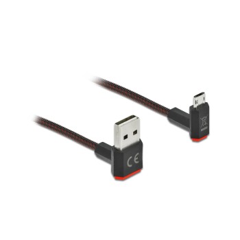 Delock USB2 Kabel A-MB gewinkelt oben, 2m, 90/270° gewinkelt, beidseitig einsteckbar