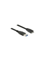 USB3.0 Kabel, A-Stecker zu Micro-B-Stecker, 1.5m, schwarz, 5Gbps