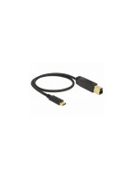 Delock USB3.1 cable C-Stecker - B-Stecker, 0.5m, 10Gbps, Gen2, black 