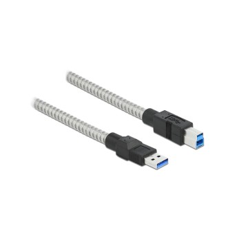 Delock USB3.2 cable, 1m, A-B, Metalmantel, USB3.2 Gen1, 5Gbps Delock USB3.2 cable, 1m, A-B, Metalmantel, USB3.2 Gen1, 5Gbps