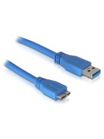 USB3.0 Kabel, 3.0m, A-Micro-B, Blau, für USB3.0 Geräte, bis 5Gbps