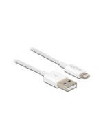 Delock USB Daten&Ladecable, white, 1m, Lightning, MFI zert. iPhone,iPad and iPod