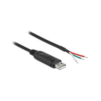 Delock Câble adaptateur USB 2.0 Serial RS-232 USB A - Ouvert 1 m Delock Câble adaptateur USB 2.0 Serial RS-232 USB A - Ouvert 1 m