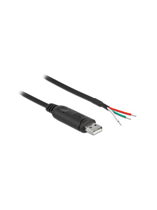 Delock USB2.0 Adap-Kab. Typ-A- seri. RS-232, with 3 offenen cableblenden, 1m