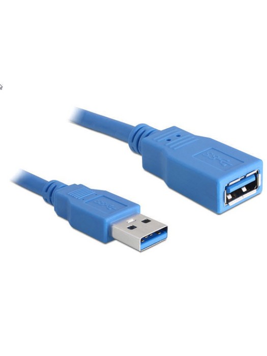 Delock Câble de prolongation USB 3.0 USB A - USB A 1 m