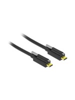 Delock USB3.1 Gen2 Kabel Typ-C zu C, 1m, bis 10Gbps, schwarz, mit Schraube oben