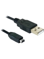 USB-mini-cable 1.5m A-Mini4P, USB2, black , Mini 4Pin Hirose Stecker