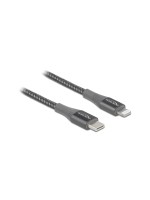 Delock Câble USB USB C - Lightning 1 m, Gris