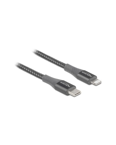 Delock Câble USB USB C - Lightning 0.5 m, Gris