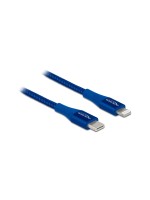 Delock USB Type-C zu Lightning, 2m, Blau, Für iPhone, iPad und iPod