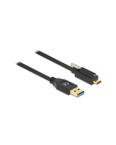 Delock Câble USB 3.1 Vis en haut USB A - USB C 1.5 m