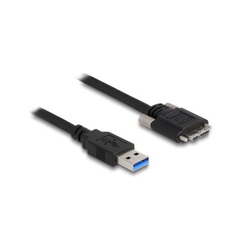 USB3.0 Kabel, A-Stecker zu Micro-B-Stecker, mit Schraube, 3m, schwarz USB3.0 Kabel, A-Stecker zu Micro-B-Stecker, mit Schraube, 3m, schwarz