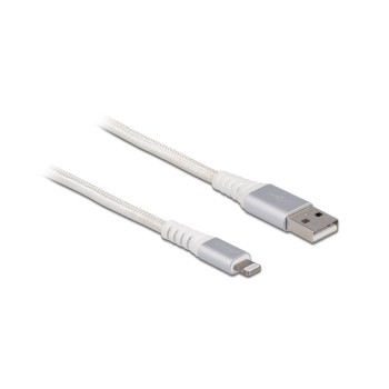 Delock USB Daten&Ladekabel, Weiss, 3m, für iPhone, iPad, iPod
