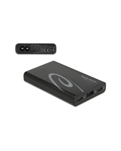 Delock Chargeur mural USB 2x USB-C Power Delivery, 1x USB-A, 60W
