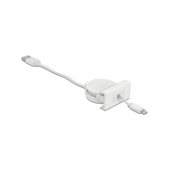 Delock Easy 45 Module USB 2.0 Câble rétractable USB A - Lightning 0.5 m Delock Easy 45 Module USB 2.0 Câble rétractable USB A - Lightning 0.5 m
