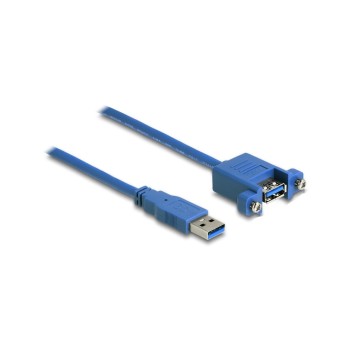 Delock Kabel USB 3.0 Typ-A zu USB Typ-A, Stecker zu Buchse, zum Einbau, 25cm