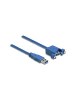 Delock cable USB 3.0 Typ-A for USB Typ-A, Stecker for Buchse, zum Einbau, 1m