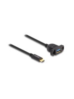 Delock Câbles rallonges à encastrer USB 3.0 USB C - USB A 1 m