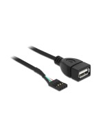 Delock Kabel USB Pin Header Buchse, zu USB 2.0 Typ-A Buchse, 20cm