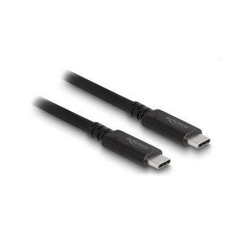 Delock Câble USB4 40 Gbps coaxial USB C - USB C 1.2 m Delock Câble USB4 40 Gbps coaxial USB C - USB C 1.2 m