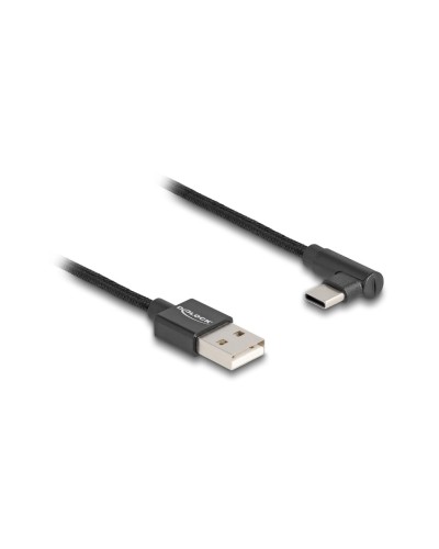 Delock Câble USB 2.0 USB A - USB C coudé 2 m