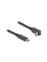 Delock USB 10 Gbps cable USB-C for USB-C 1m, Stecker/Stecker, gewinkelt, oben/unten