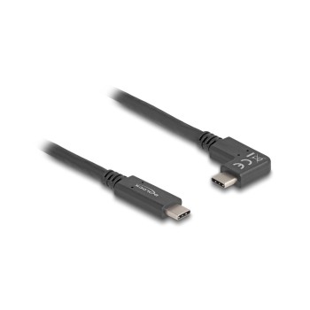 Delock USB 5 Gbps Kabel USB-C zu USB-C 2m, Stecker/Stecker, gewinkelt, links/rechts