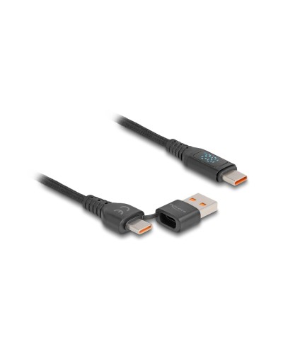 Delock Câble chargeur USB 88137 USB C - USB A/USB C 1.2 m