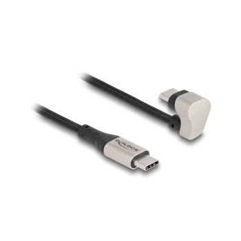 Delock EASY USB2.0-cable USB Typ-C, Stecker, 180 gewinkelt, 2m, 60 W Delock EASY USB2.0-cable USB Typ-C, Stecker, 180 gewinkelt, 2m, 60 W