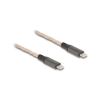 Delock USB2.0 USB-C Stecker zu Stecker, PD 3.0, 100W mit RGB Beleuchtung, 1.20m Delock USB2.0 USB-C Stecker zu Stecker, PD 3.0, 100W mit RGB Beleuchtung, 1.20m