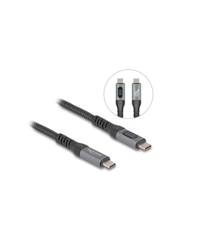 Delock Câble USB 40 Gbps PD 240W USB C - USB C 1 m