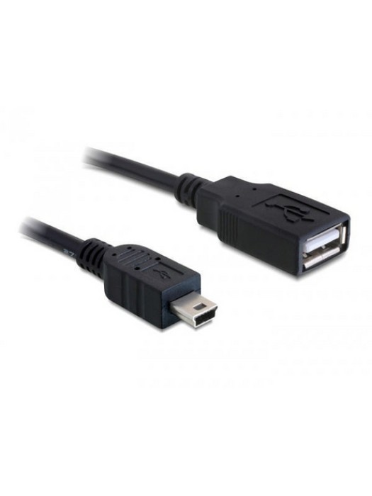 USB cable 0.5m A-Buchse auf MiniB-Stecker, for USB-Stick an Mini-B Anschluss