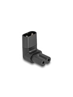 Delock Netzadapter IEC60320 C8-C7, Stecker / Buchse, 2.5A, 90 grad gewinkelt