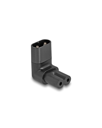 Delock Fiche adaptateur IEC60320 C8 - C7, coudé