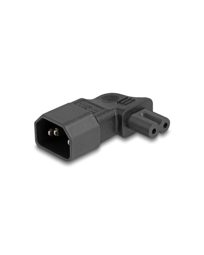 Delock Fiche adaptateur IEC60320 C14 - C7, coudé