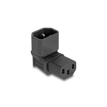 Delock Fiche adaptateur IEC60320 C14 - C13, coudé Delock Fiche adaptateur IEC60320 C14 - C13, coudé