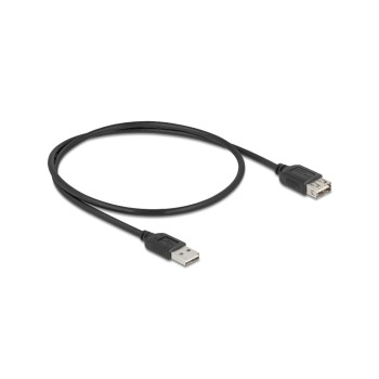 Delock USB2.0 Verlängerungskabel A-A, 0.5m, EASY USB, beidseitig einsteckbar, schwarz Delock USB2.0 Verlängerungskabel A-A, 0.5m, EASY USB, beidseitig einsteckbar, schwarz