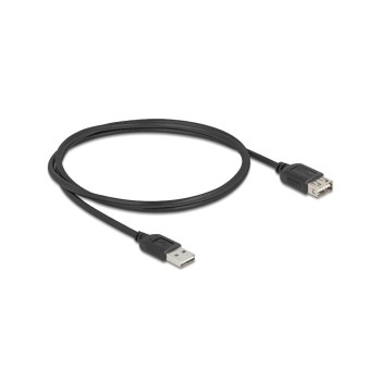 Delock USB2.0 Verlängerungskabel A-A, 1.0m, EASY USB, beidseitig einsteckbar, schwarz Delock USB2.0 Verlängerungskabel A-A, 1.0m, EASY USB, beidseitig einsteckbar, schwarz