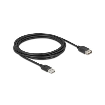 Delock USB2.0 Verlängerungskabel A-A, 3.0m, EASY USB, beidseitig einsteckbar, schwarz Delock USB2.0 Verlängerungskabel A-A, 3.0m, EASY USB, beidseitig einsteckbar, schwarz