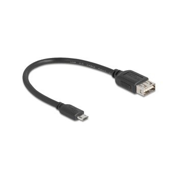 Delock USB2.0 Kabel EASY USB A-MicroB, 0.2m, EASY USB, beidseitig einsteckbar, schwarz Delock USB2.0 Kabel EASY USB A-MicroB, 0.2m, EASY USB, beidseitig einsteckbar, schwarz