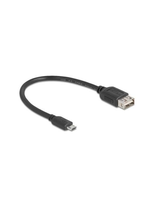 Delock Câble USB 2.0 EASY-USB USB A - Micro-USB B 0.2 m