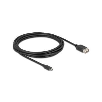 Delock USB2.0 Kabel EASY USB A-MicroB, 3.0m, EASY USB, beidseitig einsteckbar, schwarz Delock USB2.0 Kabel EASY USB A-MicroB, 3.0m, EASY USB, beidseitig einsteckbar, schwarz