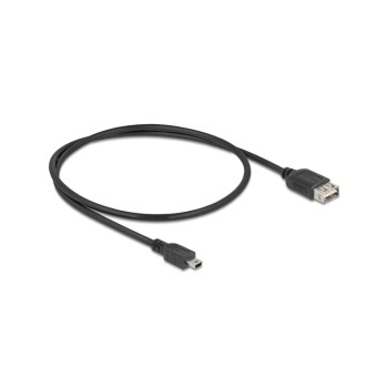 Delock USB2.0 Kabel EASY USB A-MiniB, 0.5m, USB-A Seite beidseitig einsteckbar, schwarz Delock USB2.0 Kabel EASY USB A-MiniB, 0.5m, USB-A Seite beidseitig einsteckbar, schwarz