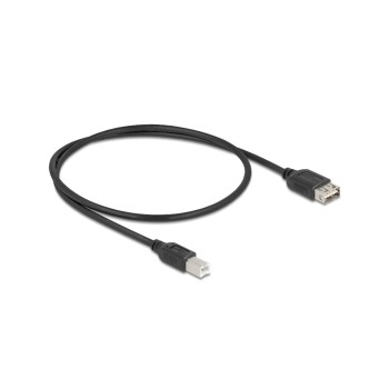 Delock USB2.0 Kabel EASY USB A-B, 0.5m, USB-A Seite beidseitig einsteckbar, schwarz Delock USB2.0 Kabel EASY USB A-B, 0.5m, USB-A Seite beidseitig einsteckbar, schwarz