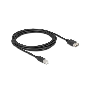 Delock USB2.0 Kabel EASY USB A-B, 3.0m, USB-A Seite beidseitig einsteckbar, schwarz Delock USB2.0 Kabel EASY USB A-B, 3.0m, USB-A Seite beidseitig einsteckbar, schwarz