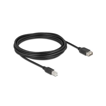 Delock USB2.0 Kabel EASY USB A-B, 5.0m, USB-A Seite beidseitig einsteckbar, schwarz Delock USB2.0 Kabel EASY USB A-B, 5.0m, USB-A Seite beidseitig einsteckbar, schwarz
