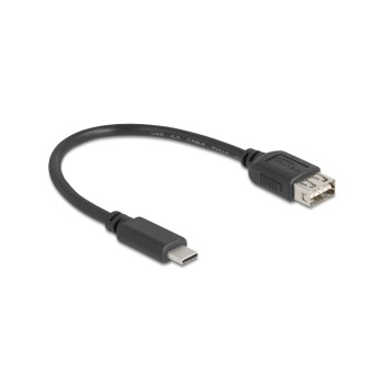 Delock USB2.0 Kabel EASY USB C-A, 0.2m, EASY USB, beidseitig einsteckbar, schwarz Delock USB2.0 Kabel EASY USB C-A, 0.2m, EASY USB, beidseitig einsteckbar, schwarz